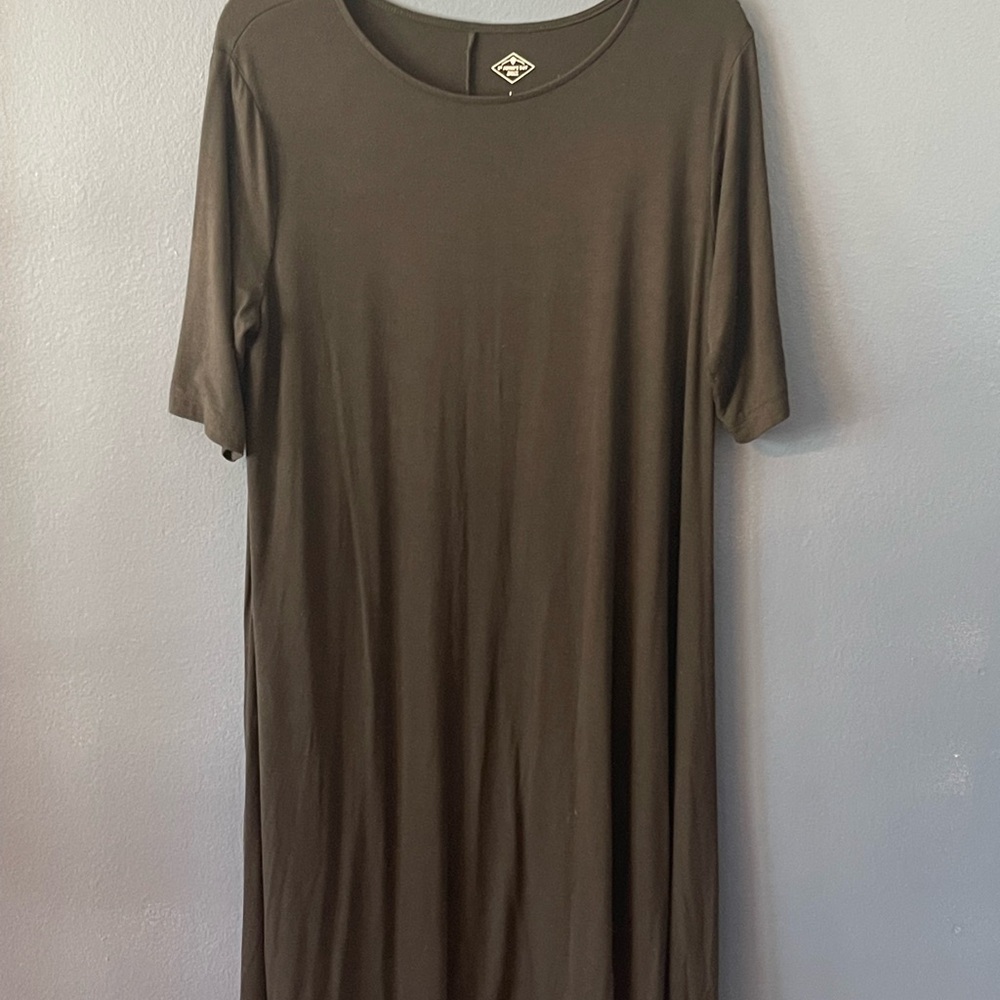 Casual Black Midi Dress